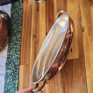 Vintage Taurus Copper Au Gratin Pan